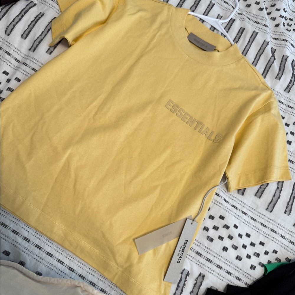 Essentials Light Yellow Short Sleeve Tee
